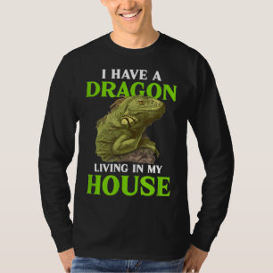 T-shirt J'Ai Un Dragon Lourd Vivant Dans Mon Reptile De Ma