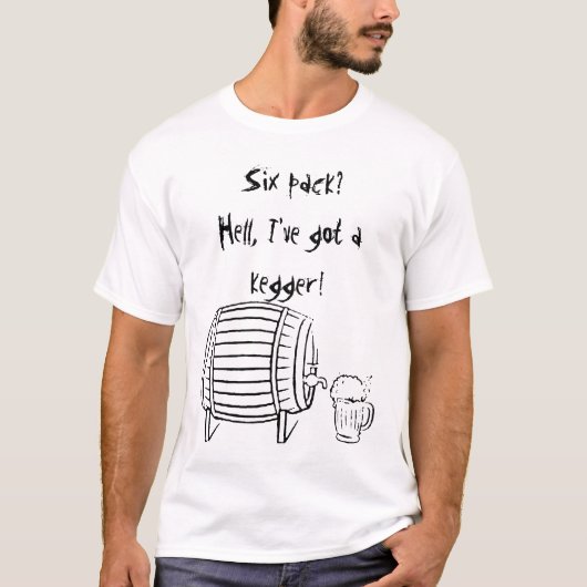 T-shirt J'ai un Kegger (Devant)