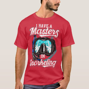 T-shirt J'Ai Un Maître En Snorkeling Snorkel Plongée