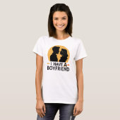 T-shirt J'ai un petit ami (Devant entier)