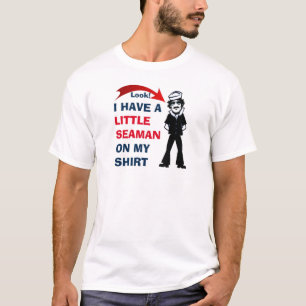 T-SHIRT J'AI UN PETIT MARIN SUR MA CHEMISE