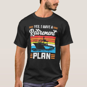 T-shirt J'Ai Un Régime De Retraite Voyage De Croisière Bat