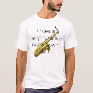 T-shirt J'ai un saxophone