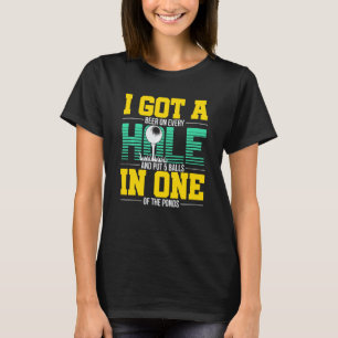 T-shirt J'Ai Un Trou Dans Un Vêtement Pour Golfer