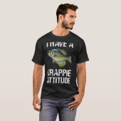T-shirt J'ai une attitude crapet pêche à crapet (Devant entier)