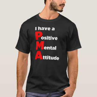 T-shirt "J'ai une attitude mentale positive !" Chemise