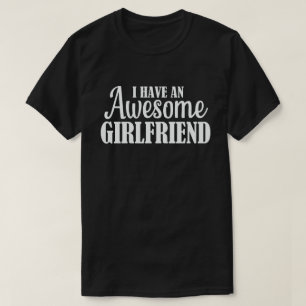 T-shirt J'Ai Une Awesome Petite Amie Mignonne Saint Valent