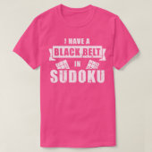 T-shirt J'ai une ceinture à Sudoku (Design devant)