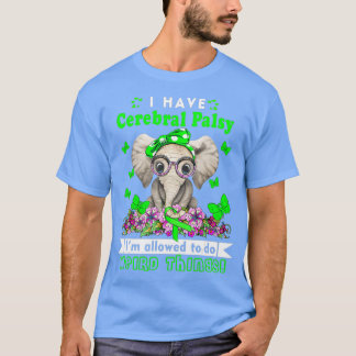 T-shirt J'ai une conscience de la paralysie cérébrale