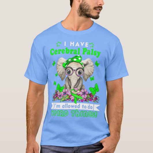 T-shirt J'ai une conscience de la paralysie cérébrale (Devant)