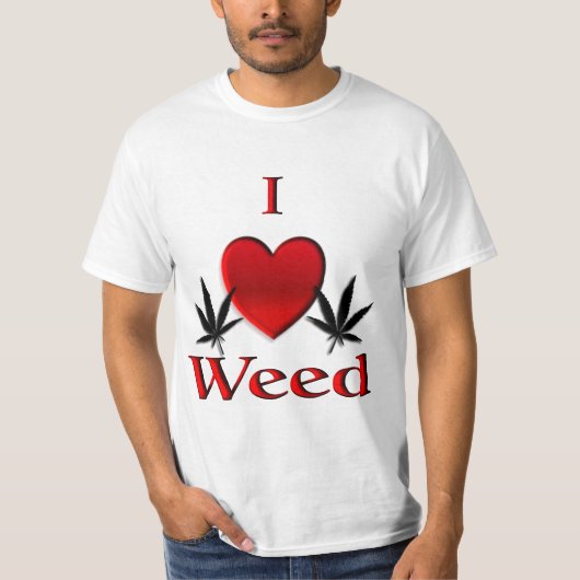 T-shirt J'ai une mauvaise herbe cardiaque (Devant)