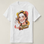 T-shirt "J'Ai Une Petite Amie" Agitant Graphic Tee (Design devant)