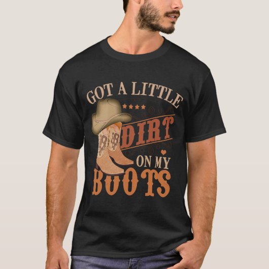 T-shirt J'Ai Une Petite Idée Sur Mes Bottes Funny Country  (Devant)