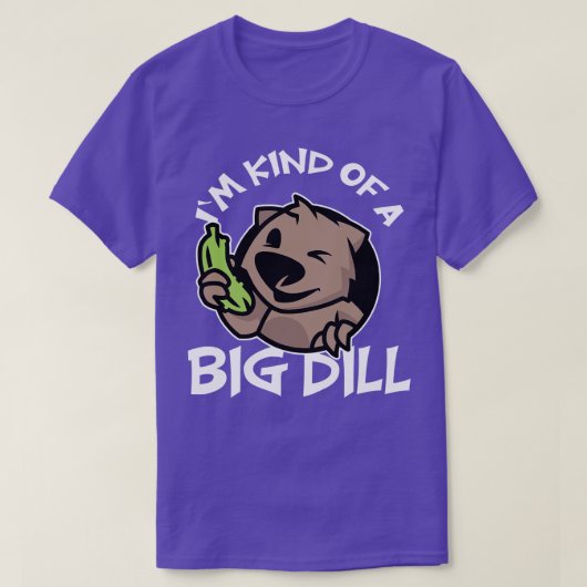 T-shirt J'Ai Une Sorte De Wombat Dill (Design devant)