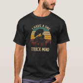 T-shirt J'Ai Une Voie Minière Retro Train Modèle R (Devant)
