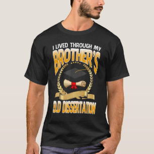 T-shirt J'ai vécu la soutenance de thèse de doctorat en éd