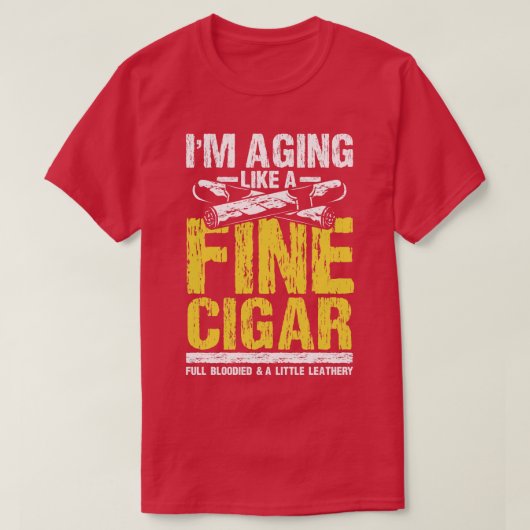 T-shirt J'ai vieilli comme un beau cigare (Design devant)