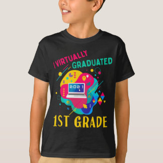 T-shirt J'ai virtuellement obtenu mon 1ER DIPLÔME EN 2021.