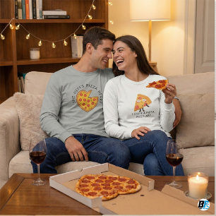 T-shirt J'ai Volé Une Pizza Son Cœur Drôles de Couples Ass