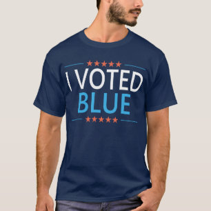 T-shirt J'ai voté démocrate bleu