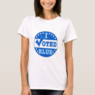T-shirt J'ai voté le Parti démocrate bleu