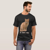 T-shirt J'Ai Voulu Orange Tabby Cat (Devant entier)