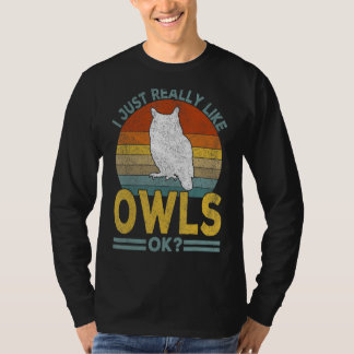 T-shirt J'Ai Vraiment L'Air De Owl Funny Owl Retro