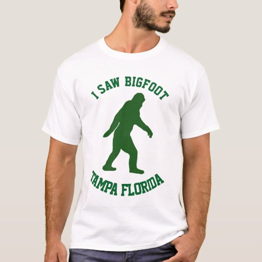 T-shirt J'ai vu Bigfoot Tampa Floride (Devant)