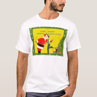 T-shirt J'ai vu Noël de baiser d'homosexuel du père noël