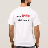 T-shirt J'ai vu, singe de mouffette (Dos)