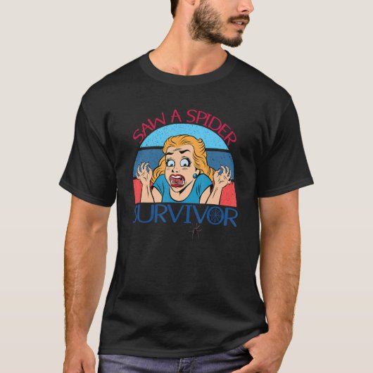 T-shirt J'ai vu un Spider Survivor une Spider Femmes (Devant)