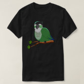 T-shirt Jaiden animations vert mignon drôle yeux oiseau su (Design devant)
