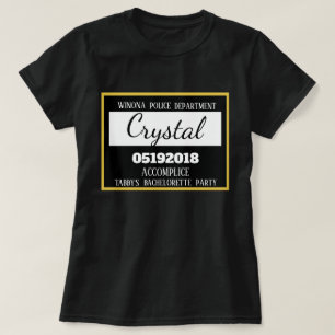 T-shirt Jail Bachelorette de la fête d'honneur
