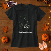 T-shirt Jaillir avec amour Maternité Halloween Grossesse