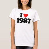 T-SHIRT J'AIME 1987 (Devant)