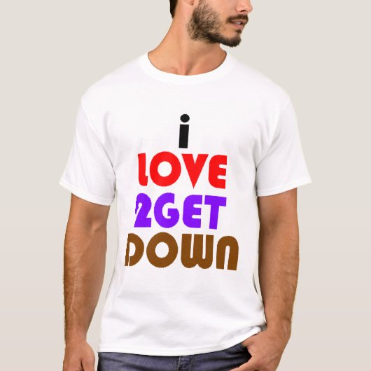 T-shirt j'aime 2 descendre et sale (Devant)