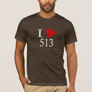 T-shirt J'aime 513 Cincinnati