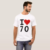 T-shirt J'aime 70 (Devant entier)