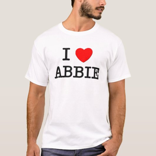 T-shirt J'aime Abbie (Devant)