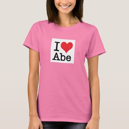 T-shirt J'aime Abraham T (Devant)