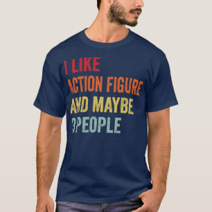 T-shirt J'aime Action figure Peut-être 3 personnes