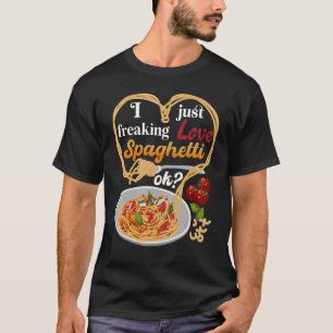 T-shirt J'Aime Aimer Spaghetti Ok Alimentation Italienne