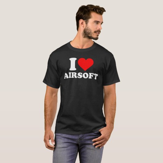 T-shirt J'aime Airsoft (Devant entier)