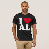T-SHIRT "J'AIME AL" "QUE J'AIME L'ALABAMA " (Devant entier)