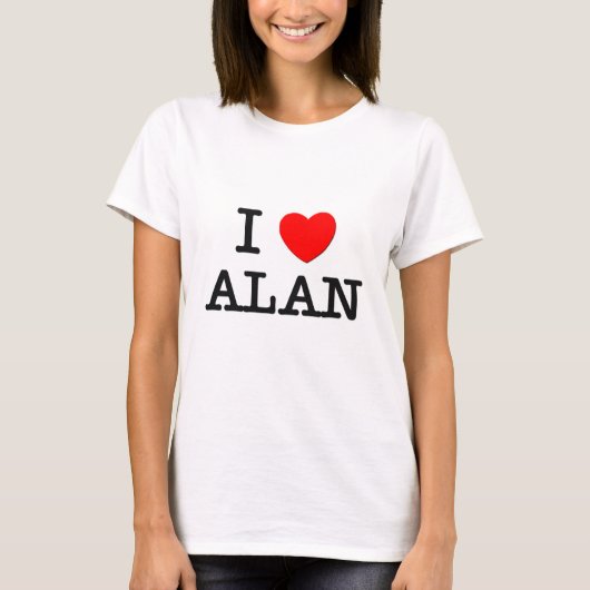 T-shirt J'aime Alan (Devant)