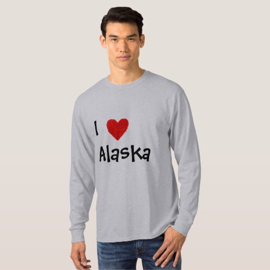 T-shirt J'aime Alaska (Devant entier)