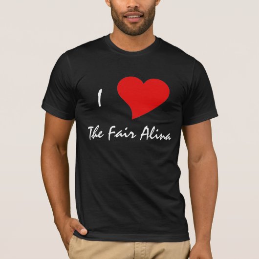 T-shirt J'Aime Alina Avec Une Signification Celtique (Devant)