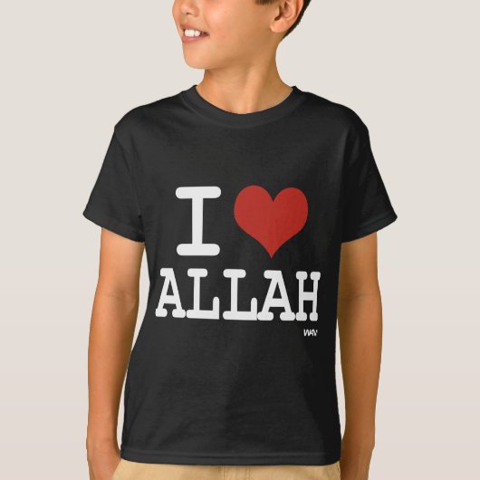T-shirt J'aime Allah (Devant)