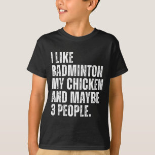 T-shirt J'aime Amateur De Badminton Mon Animal De Compagni