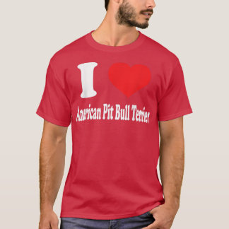 T-shirt J'aime American Pit Bull Terrier Amateurs de race 